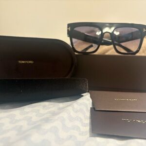Tom Ford Glossy Black Sunglasses